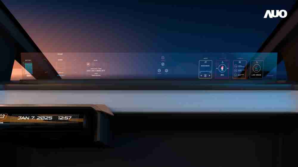 财神娱乐无界透明显示接口(Horizon Image Glass)透过车运算方案整合仪表板、、中控台及副驾显示器，，，一体式全景呈现，，提供乘用者清晰的前方视野、、行车必要信息与娱乐功能